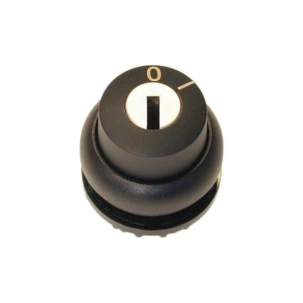 M22S-WRS-A1 Key-operated actuator, maintained, 2 positions, Key withdrawable: 0, Bezel: black image 3