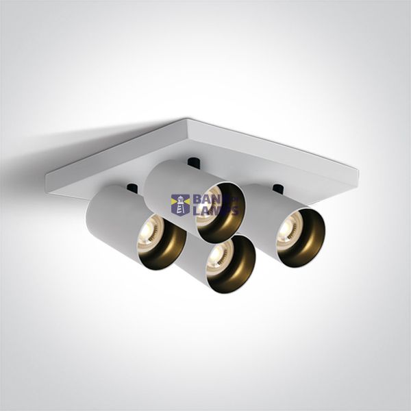 WHITE GU10 4x10W DARK LIGHT image 1