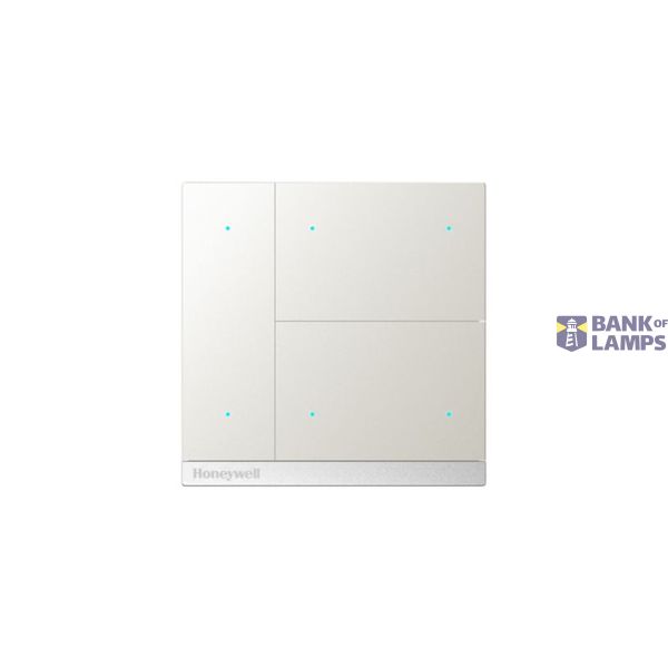 KNX pushbutton 6-fold, satin-finished titanium image 1