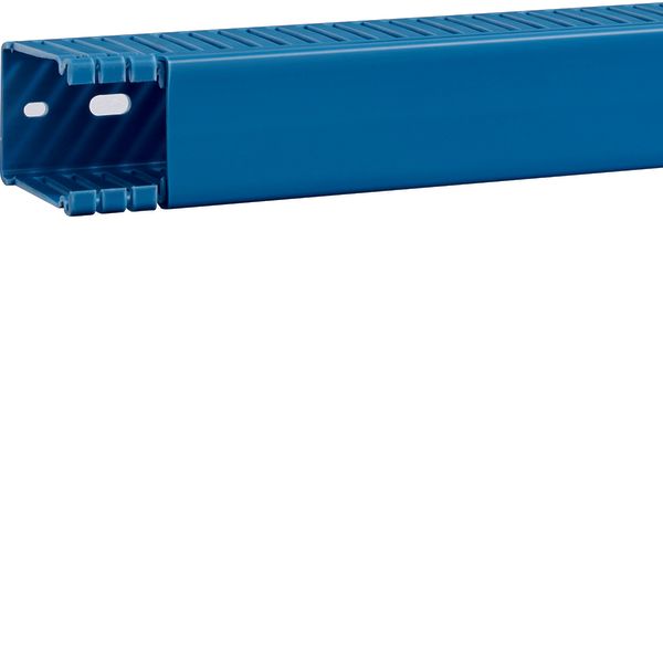 Slotted panel trunking made of PVC BA6 60x40mm blue image 1