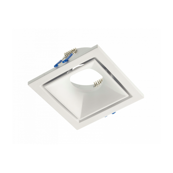 Spot luminaire housing CANNA, IP20, square, white image 1