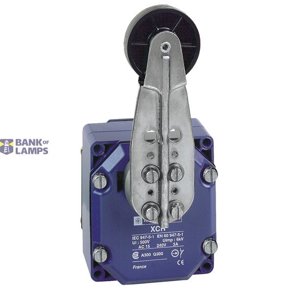 LIMIT SWITCH PLAST NO NC ROLLER PLUNGER VERT OUTPUT 50CM RAILWAY NUMBE image 1