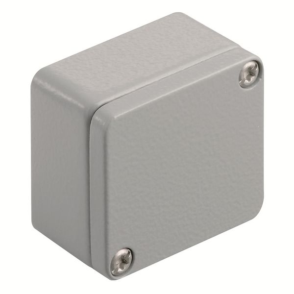 Klippon K (aluminium empty enclosure), Empty enclosure, Aluminium enclosure, Height: 45 mm, Width: 50 mm, Depth: 30 mm, Material: Aluminium AlSi12, Powder-coated, textured, Silver grey image 1