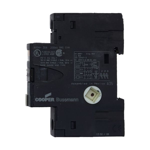 Eaton Bussmann series Optima fuse holders, 600V or less, 0-30A, Philslot Screws/Pressure Plate, Three-pole image 6