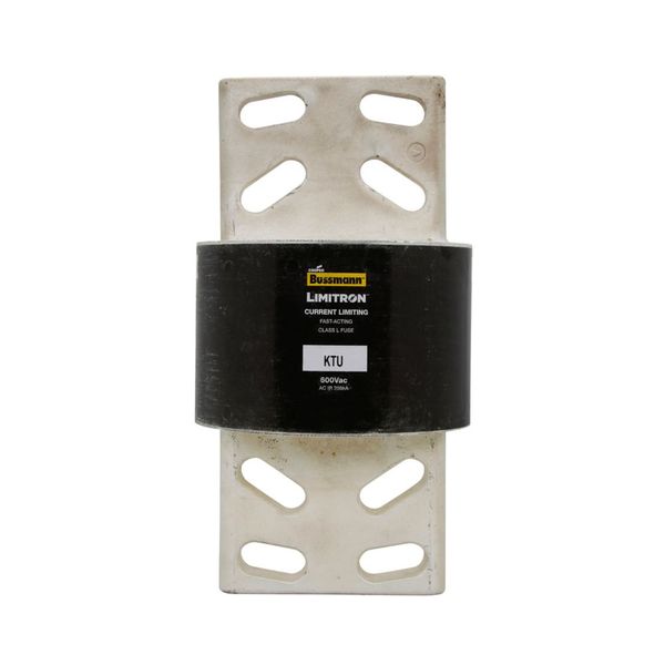 Eaton Bussmann series KTU fuse, 600V, 4000A, 200 kAIC at 600 Vac, Non Indicating, Current-limiting, Fast Acting Fuse, Bolted blade end X bolted blade end, Class L, Bolt, Melamine glass tube, Silver-plated end bells image 3