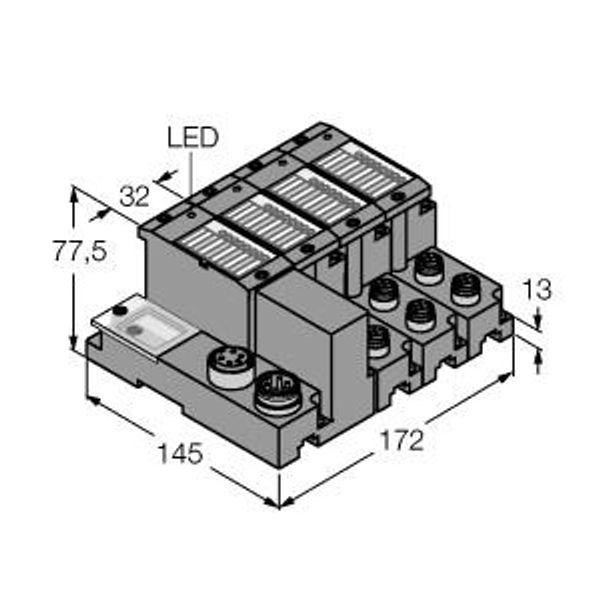 Set for Simple I/O Communication via DeviceNet™ in IP67   TI-BL67-DN-S-6 image 1