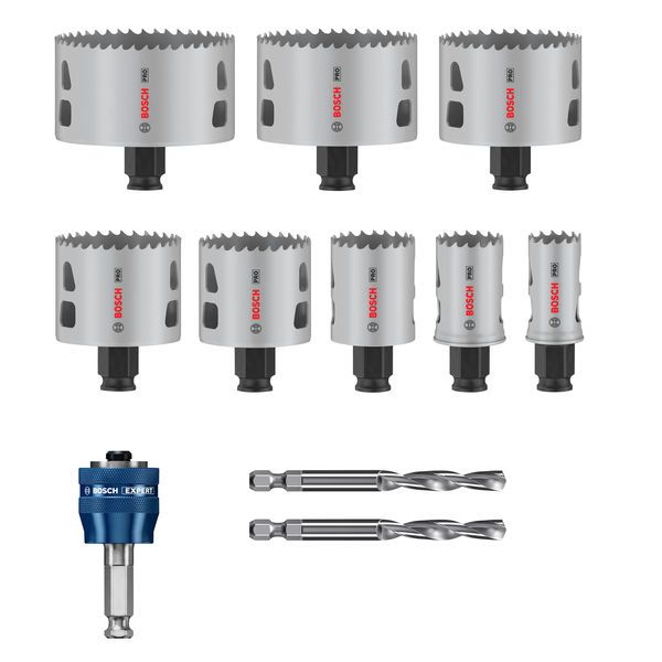 PRO Multi Material Power Change Plus Hole Saw Set - Transparent Case image 2