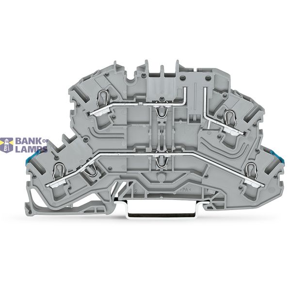 Double-deck carrier terminal block N/L upper-deck base gray image 1