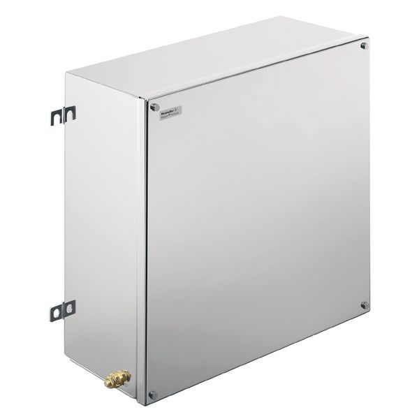 Klippon TB FS (Terminal Box - Fixing Screw), Empty enclosure, stainless steel enclosure, Height: 480 mm, Width: 480 mm, Depth: 200 mm, Material: Stainless steel 1.4404 (316L), electropolished, silver image 2
