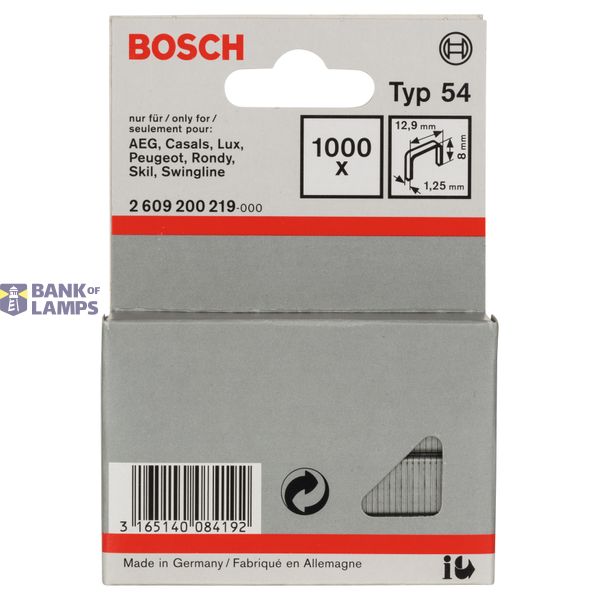 Fine wire staple, type 54 12.9 x 1.25 x 8 mm image 2