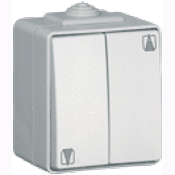 VENETIAN DOUBLE PUSH-BUTTON WHITE image 1