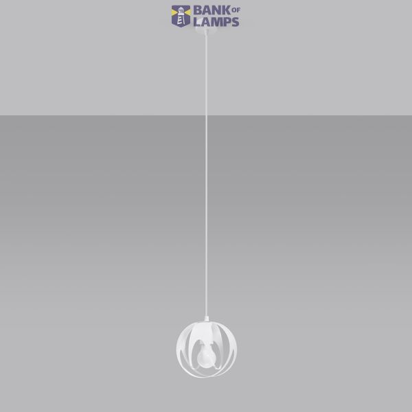 HANGING LAMP TULOS 1 WHITE E27 1X60W IP20 image 8