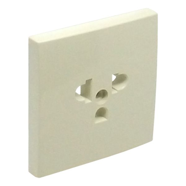 C.PLAT F/EARTH SOCKET (EURO-USA TYPE) IVORY image 2