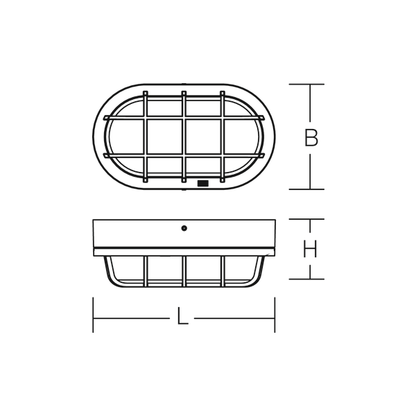 Alu-Lux oval, 8 W, 480 lm, 830, anthracite, Phase-cut Ceiling and wall image 3