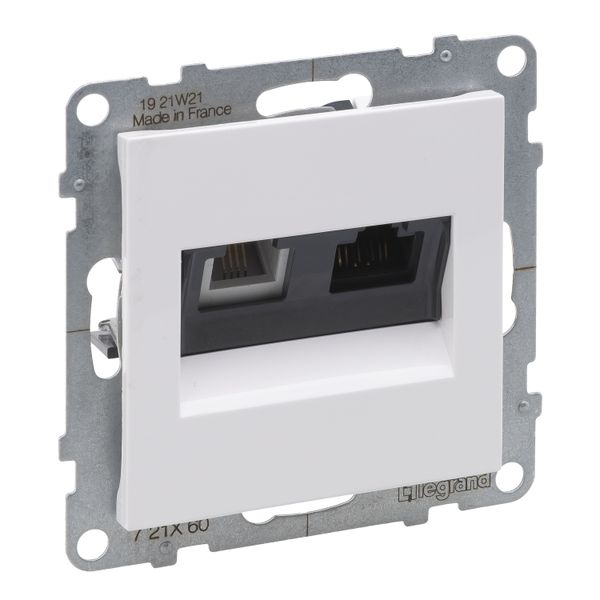 RJ11+RJ45 CAT6 UTP WHITE image 1