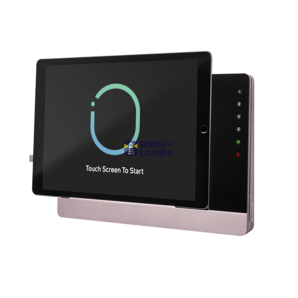 Surface mount docking station with charging function and control function, housing rose, glass cover black image 1
