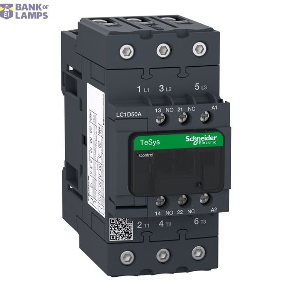 3-pole Everlink contactor (AC3, 400V 50A), tek. 208V AC 50/60Hz image 2