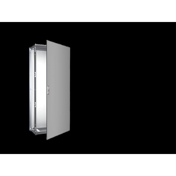 VX Baying enclosure system, WHD: 800x1800x400 mm, stainless steel, single door image 2