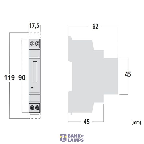 Digital 2-wire-kwh-meter 45A, direct, 1 MW, with MID image 3