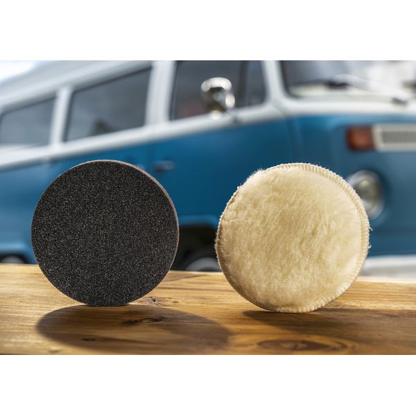 Polishing sponge for random orbit sanders, 125 mm Hook-and-loop image 2