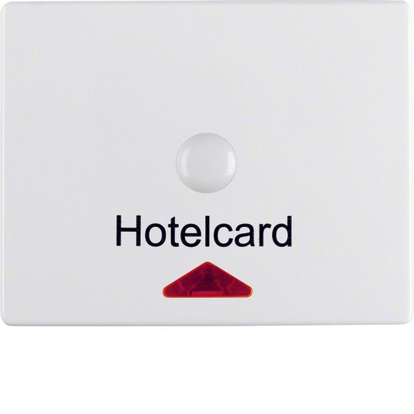 Centre plate imprint f. push-button f. hotel card, redlens , arsys, p. image 1