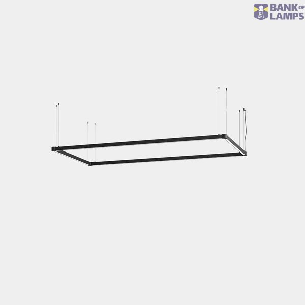 Lineal lighting system Apex Rectangular Pendant 1125mm x 2140mm 72W LED neutral-white 4000K CRI 90 ON-OFF White IP20 6252lm image 1