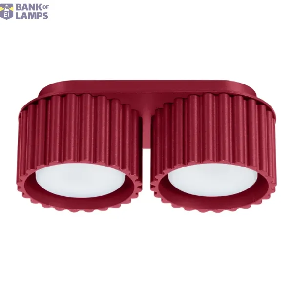 Ceiling lamp AURA 2 burgundy Gx53 image 1