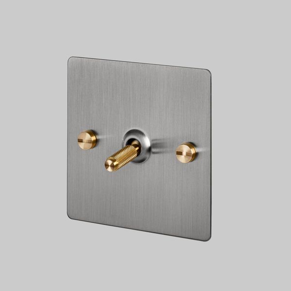 1G TOGGLE / INTERMEDIATE 3-WAY / STEEL / BRASS image 1