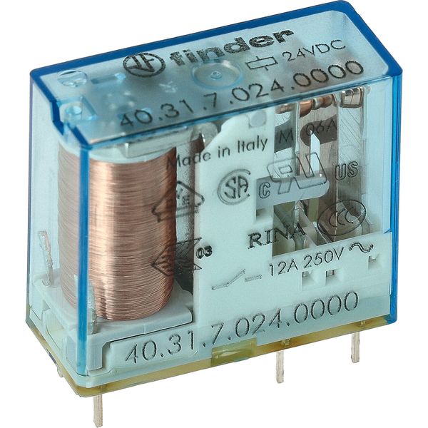 PCB/Plug-in Rel. 3,5mm.pinning 1NO 10A/12VDC/SEN/Agni/pin length 3,5 (40.31.7.012.1320) image 3