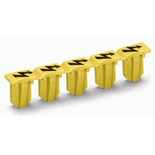 Protective warning marker with high-voltage symbol, black for 5 termin image 1