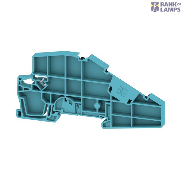 End bracket, blue, TS 35, V-0, Wemid, Width: 5.1 mm, 130 °C image 1