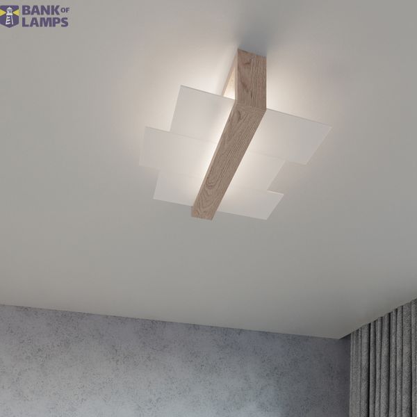 WALL LAMP FENIKS 1 NATURAL WOOD E27 1X60W IP20 image 9