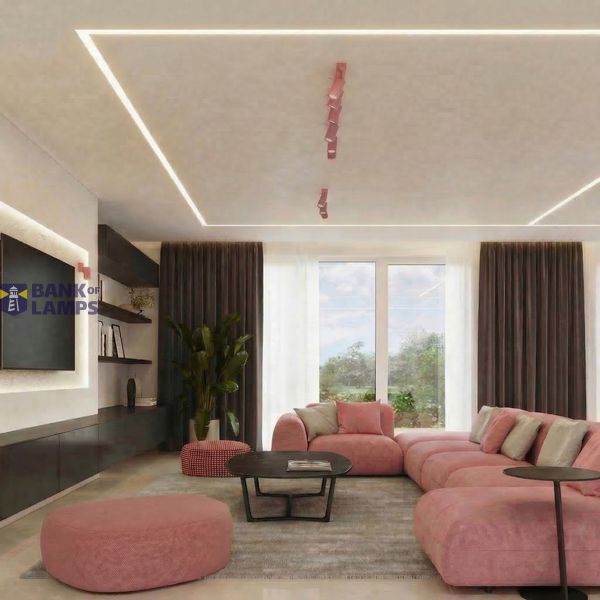 Ceiling lamp RING 2 pink image 10