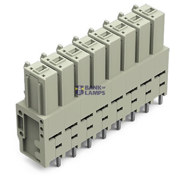 THT female header;1.0 x 1.2 mm solder pin;straight;light gray image 1