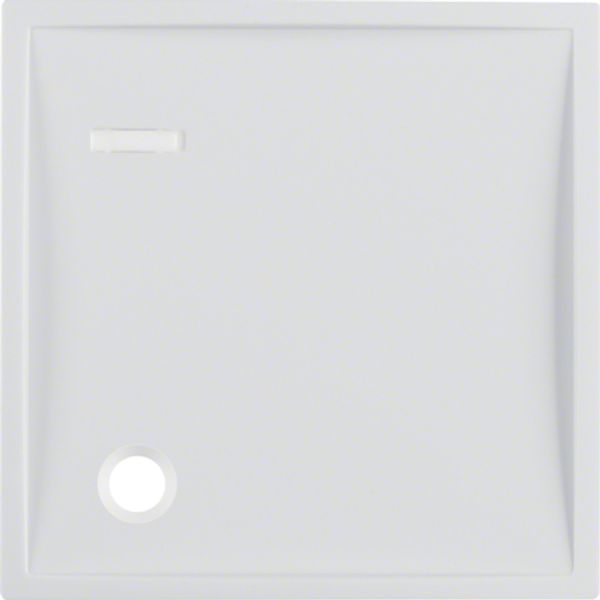 Central part for pull button with lens, Berker S.1/B.x, white, matt image 1