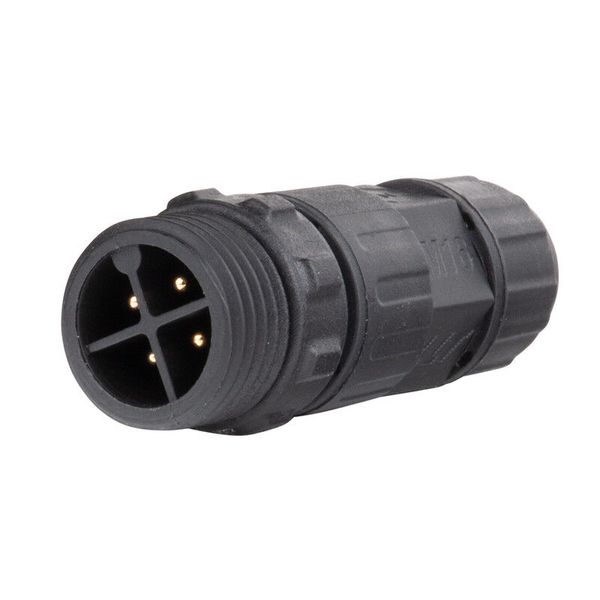 Connector - plug, IP67, soldering, M16, 4-pin image 1