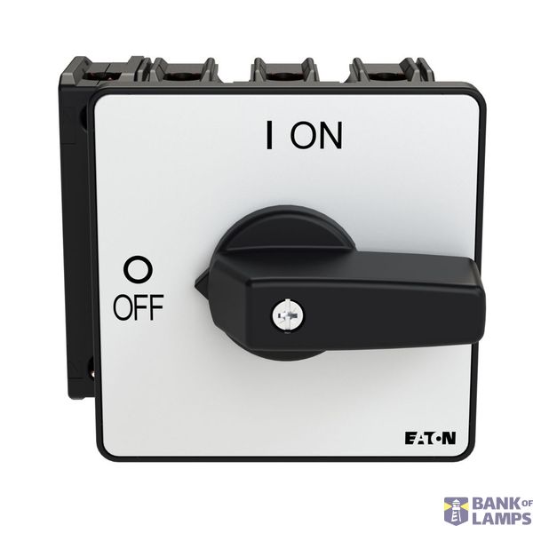 P3 On-off switch, 80 A,Flush mounting, 4 pole, Form E, Black, Short th image 6