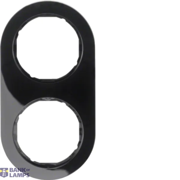 Frame 2-way series R.Classic plastic glossy black image 1