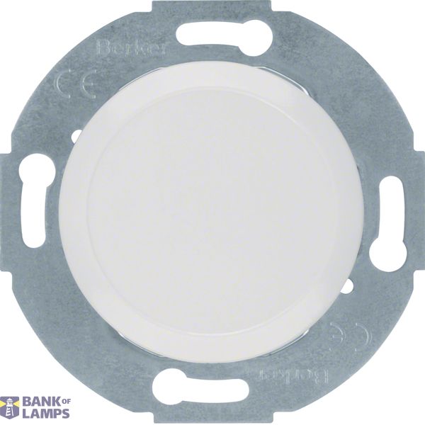 Blank plate with base and expansion clamps, Series 1930/Glass, polar white image 1