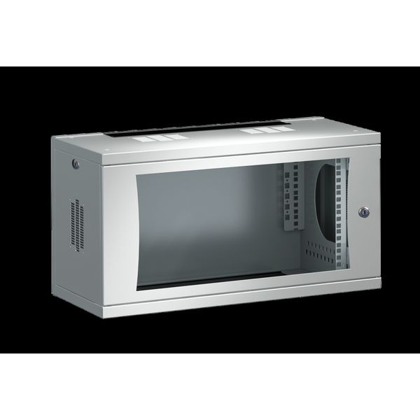 DK FlatBox, WHD: 600x358x400 mm, 6 U, with 482.6 mm (19") mounting angles image 2