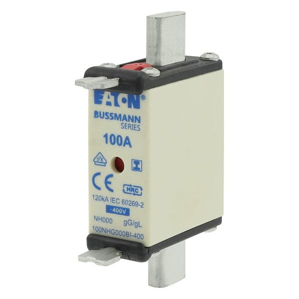 Fuse-link, LV, 32 A, AC 400 V, NH000, gL/gG, IEC, dual indicator, insulated gripping lugs image 3