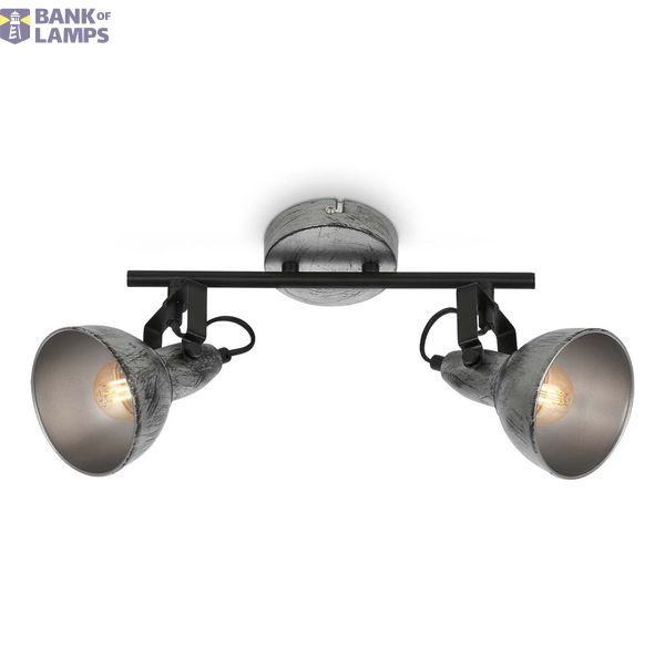 ceiling lights, antique-silver, 2xE14/max.40W excl. image 1