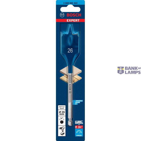 EXPERT Self Cut Speed Spade Drill Bit 26 x 152 mm image 2