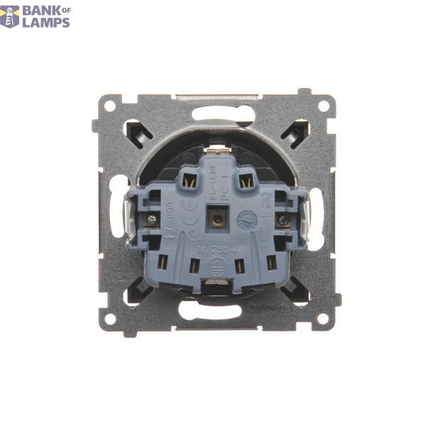 Quadruple loudspeaker socket, Bronze matt, metalic image 1