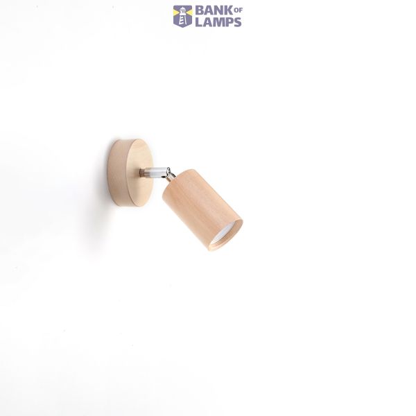 BERG WALL LAMP NATURAL WOOD GU10 1X40W IP20 image 7
