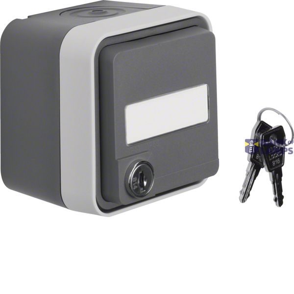 WCD key lock 1-way (≰ ) with housing, W.1 ECO grey image 1