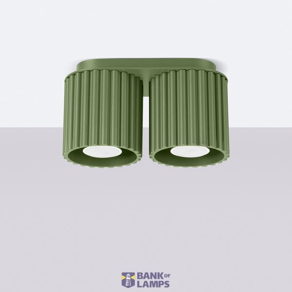 Ceiling lamp AURA 2 olive green GU10 image 3