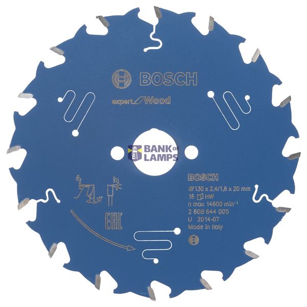 Circular saw blade Expert for Wood 130 x 20 x 2,4 mm, 16 image 1
