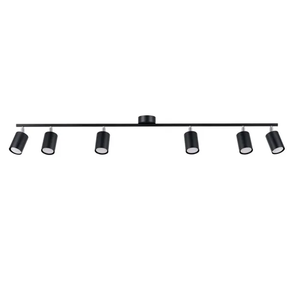 CEILING LAMP LEMMI 6L BLACK GU10 6X10W IP20 image 1