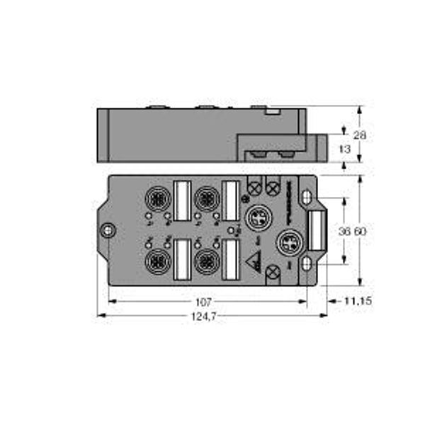 compact fieldbus station for AS-interface 4 Inputs, 4 Outputs   FAS4-CSG44-A image 1